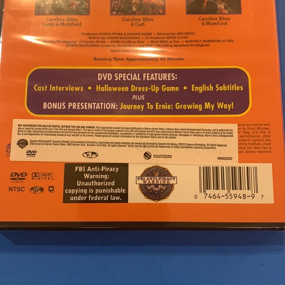 Sesame Street a magical Halloween adventure, DVD - Picture 3 of 3